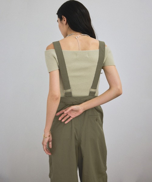 SALON adam et rope'(サロン アダム エ ロペ)の「【ZOZOTOWN限定】サスペンダーハイウエストミリタリーパンツ(その他パンツ・レディース・ライトグレー/ブラック/カーキ・S/M/L/XS)」の19枚目の写真