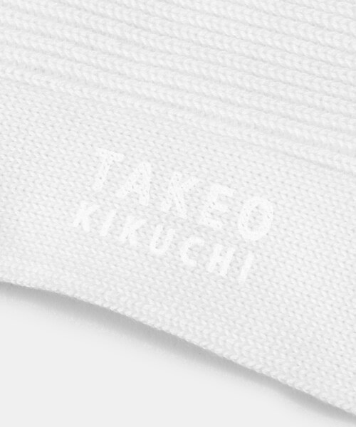 TAKEO KIKUCHI(タケオキクチ)の「ラインソックス(ソックス/靴下・メンズ・ブラック/ホワイト/ダークグレー・00)」の4枚目の写真