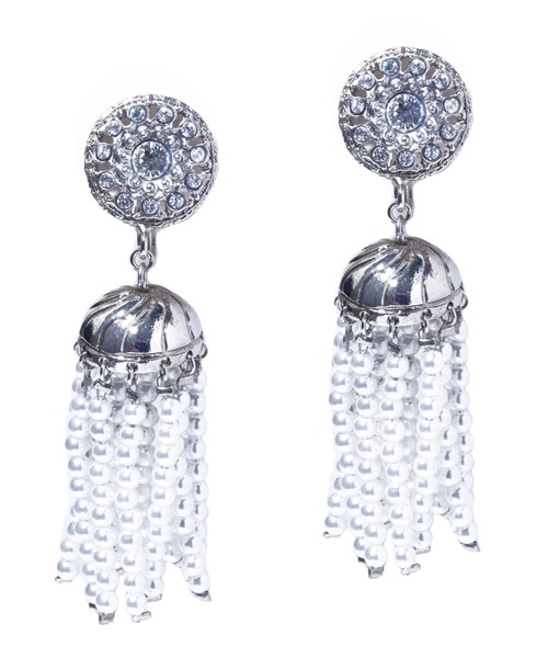 IRIS47(イリスフォーセブン)の「【IRIS 47】palace pearl fringe earring/パレス パール フリンジ イヤリング(イヤリング・レディース・シルバー・FREE)」の2枚目の写真