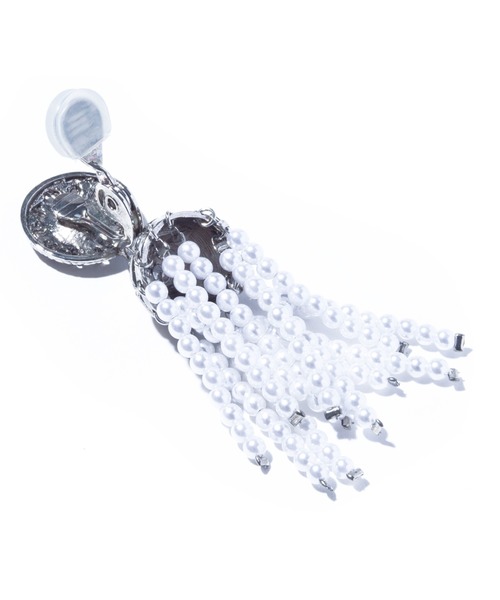 IRIS47(イリスフォーセブン)の「【IRIS 47】palace pearl fringe earring/パレス パール フリンジ イヤリング(イヤリング・レディース・シルバー・FREE)」の4枚目の写真
