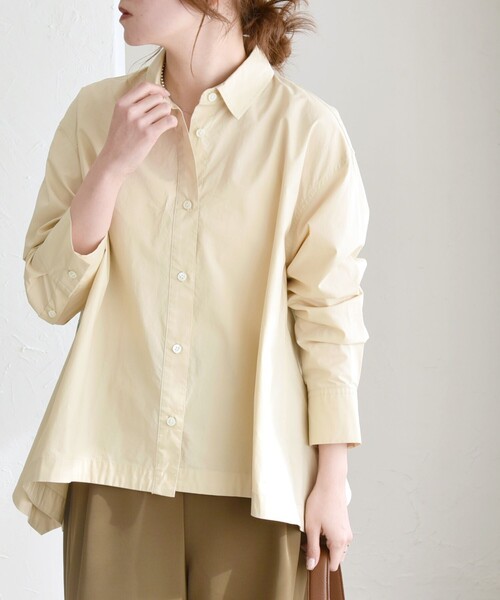 quaranciel:〈手洗い可能〉リラックス ナロー シャツ セール】quaranciel:〈手洗い可能〉リラックス ナロー シャツ