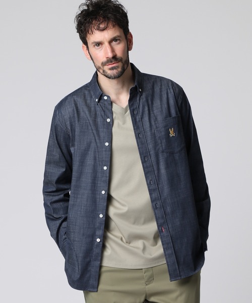 セール】ハイパーストレッチ シャンブレー シャツ（シャツ