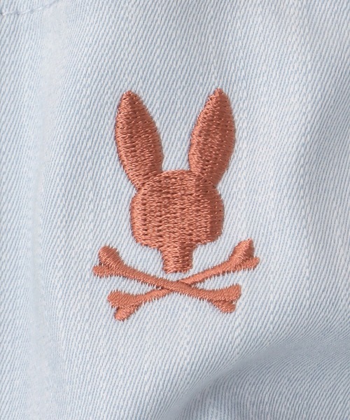 Psycho Bunny(サイコバニー)の「ハイパーストレッチ シャンブレー シャツ(シャツ/ブラウス・メンズ・ネイビー/ライトブルー・X-LARGE/LARGE/MEDIUM/SMALL)」の11枚目の写真