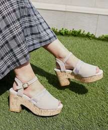 MAJESTIC LEGON | スカラップシアーサンダル(サンダル)