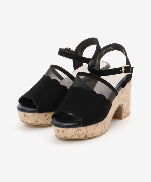 MAJESTIC LEGON（マジェスティックレゴン）の「スカラップシアーサンダル（サンダル・レディース・ネイビー/アイボリー/ブラック・SMALL/MEDIUM/LARGE/X-LARGE）」の12枚目の写真