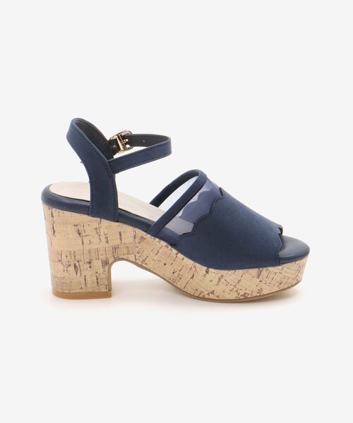 MAJESTIC LEGON（マジェスティックレゴン）の「スカラップシアーサンダル（サンダル・レディース・ネイビー/アイボリー/ブラック・SMALL/MEDIUM/LARGE/X-LARGE）」の14枚目の写真