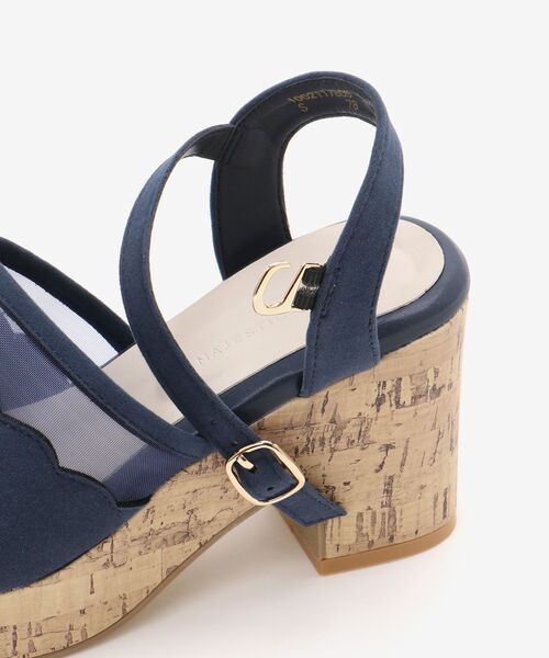 MAJESTIC LEGON（マジェスティックレゴン）の「スカラップシアーサンダル（サンダル・レディース・ネイビー/アイボリー/ブラック・SMALL/MEDIUM/LARGE/X-LARGE）」の17枚目の写真