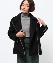 Omekashi | 【Omekashi】シャギーライダースジャケット(ライダースジャケット)