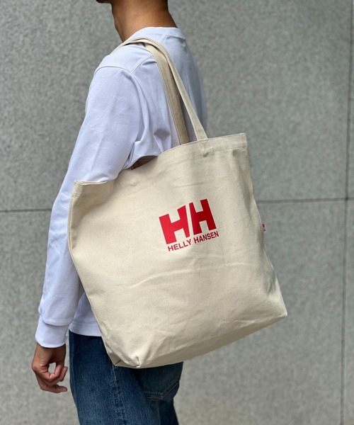 新品未使用HELLY HANSEN(ヘリーハンセン)トートバッグ サンプル セール】【HELLY HANSEN】Organic Cotton Logo Tote L