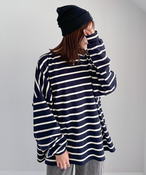 Heather(ヘザー)の「【NEW ERA/ニューエラ】Basic Cuff Knit 252053(ニットキャップ/ビーニー・レディース・ネイビー/ブラック・ONE SIZE)」の9枚目の写真