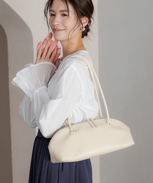 Elura(エルーラ)の「ロングショルダーバッグ/288165(ハンドバッグ・レディース・ブラック/アイボリー/ブルー・ONE SIZE)」の2枚目の写真