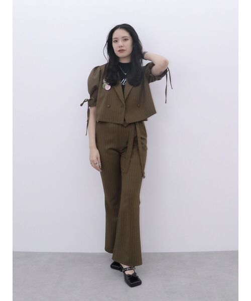 jouetie（ジュエティ）の「【FRUITSZIPPER櫻井優衣】フレアパンツ（その他パンツ・レディース・ブラウン・MEDIUM）」の2枚目の写真