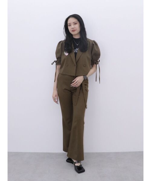 jouetie（ジュエティ）の「【FRUITSZIPPER櫻井優衣】フレアパンツ（その他パンツ・レディース・ブラウン・MEDIUM）」の3枚目の写真
