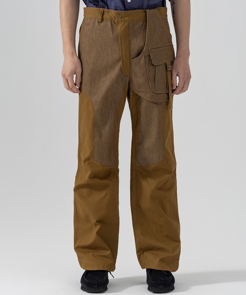 D.Nart.Ampta(ディーナ―トアンプタ)の「D.Nart.Ampta(ディー・ナート・アンプタ)Layered Work pants ロングパンツ ベイカーパンツ(その他パンツ・メンズ・ネイビー/ブラック/キャメル・M/S)」の3枚目の写真