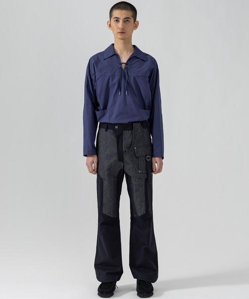 D.Nart.Ampta(ディーナ―トアンプタ)の「D.Nart.Ampta(ディー・ナート・アンプタ)Layered Work pants ロングパンツ ベイカーパンツ(その他パンツ・メンズ・ネイビー/ブラック/キャメル・M/S)」の10枚目の写真