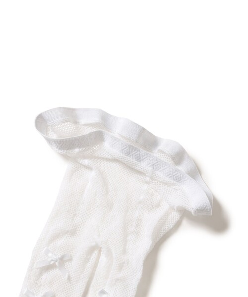 CAROLINA GLASER（カロリナ グレイサー）の「リボン タイツ（ソックス/靴下・レディース・ブラック/ホワイト・ONE SIZE）」の16枚目の写真