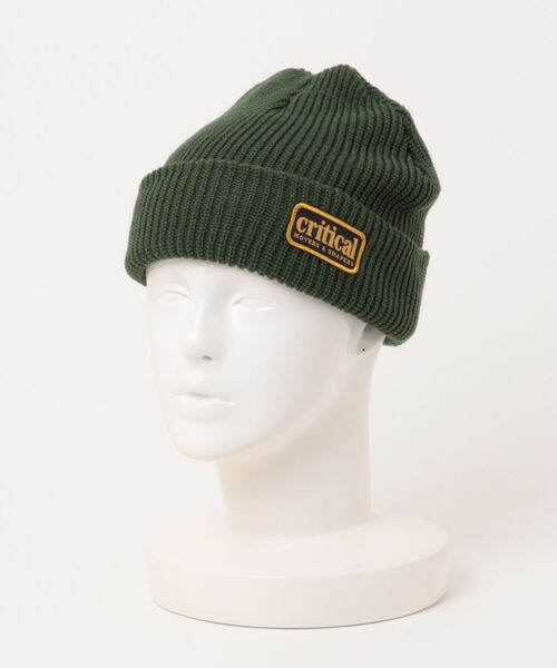 TCSS(ティーシーエスエス)の「BEANIE/Critical Slideクリティカルスライド(TCSS)ワンポイントブランドロゴ入りニットキャップ・ビーニー スノボースキー(ニットキャップ/ビーニー・メンズ・グリーン・FREE)」の1枚目の写真