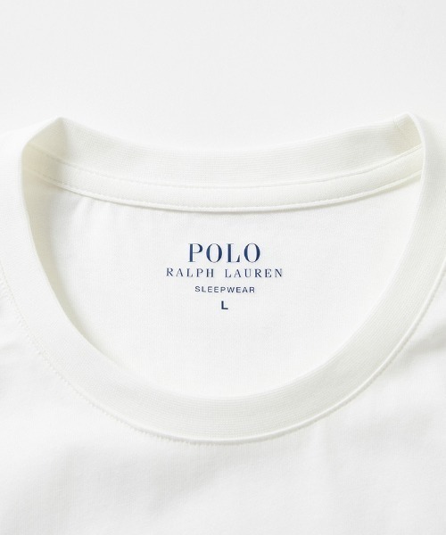 POLO RALPH LAUREN SLEEPWEAR(ポロラルフローレンスリープウェア)の「POLO RALPH LAUREN/ポロラルフローレン/【JAPAN EXCLUSIVE】RM8-B202(Tシャツ/カットソー・メンズ・ホワイト/ブラック・L/M)」の4枚目の写真
