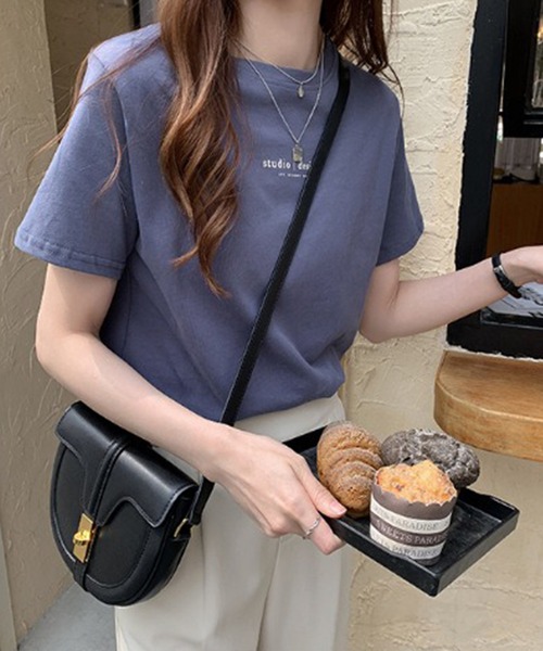  ★ロゴプリント クルーネック 半袖Tシャツ セール】Volkswagen プリントクルーネック半袖Tシャツ（Tシャツ