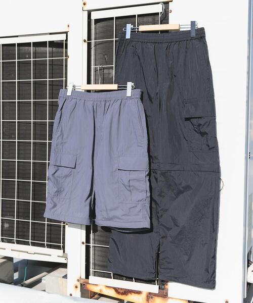ITEMS URBANRESEARCH(アイテムズ アーバンリサーチ)の「『セットアップ対応』スーパーライトナイロン2wayカーゴパンツ(その他パンツ・メンズ・ブラック/チャコールグレー・MEDIUM/LARGE)」の19枚目の写真