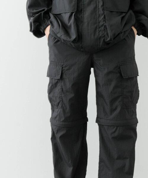 ITEMS URBANRESEARCH(アイテムズ アーバンリサーチ)の「『セットアップ対応』スーパーライトナイロン2wayカーゴパンツ(その他パンツ・メンズ・ブラック/チャコールグレー・MEDIUM/LARGE)」の22枚目の写真