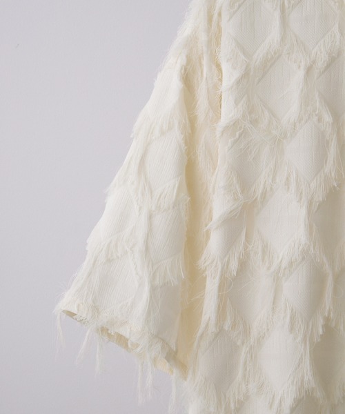 CLEL(クレイル)の「【CLEL】Fringe Design Jacquard Short Sleeve Shirt/フリンジデザイン ジャガード半袖シャツ(シャツ/ブラウス・メンズ・ブラック/アイボリー/チャコールグレー・XS/S/M/L)」の16枚目の写真