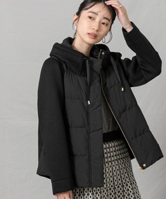 バイカラーキルティング中綿コート（ダウンジャケット/コート