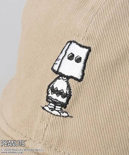 PEANUTS（ピーナッツ）の「PEANUTS(ピーナッツ)×coen ワンポイント刺繍キャップ（キャップ・メンズ・ブラック/ベージュ/ダークグレー・FREE）」の5枚目の写真