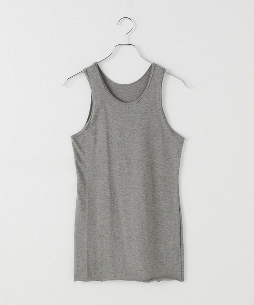 plage(プラージュ)の「COTTON YAK タンク(タンクトップ・レディース・チャコールグレー・FREE)」の1枚目の写真