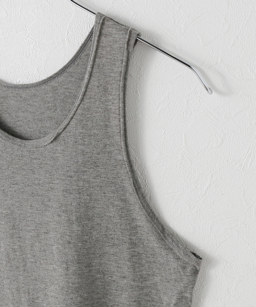 plage(プラージュ)の「COTTON YAK タンク(タンクトップ・レディース・チャコールグレー・FREE)」の3枚目の写真