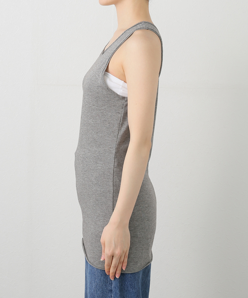 plage(プラージュ)の「COTTON YAK タンク(タンクトップ・レディース・チャコールグレー・FREE)」の7枚目の写真