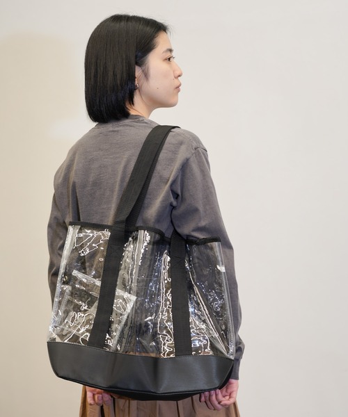 THRIFTY LOOK（スリフティールック）の「THRIFTY LOOK / スリフティールック CLEAR VINYL TOTE BAG クリアビニール PVC トートバッグ（トートバッグ・メンズ・クリア・FREE）」の3枚目の写真