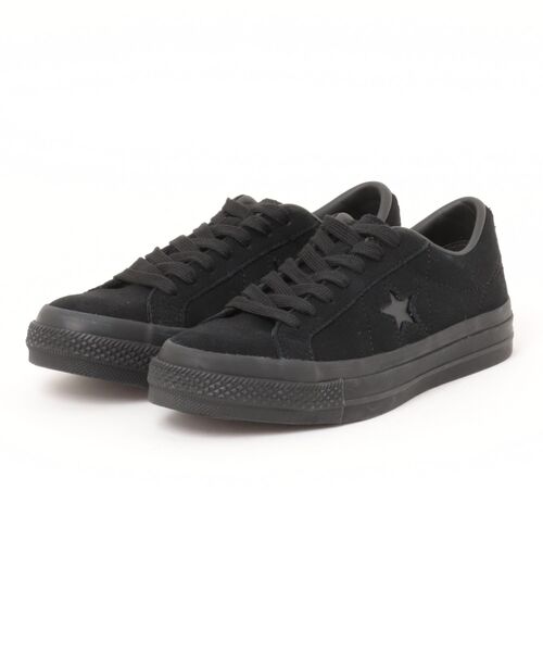 CONVERSE(コンバース)の「《CONVERSE》ONE STAR SUEDE(スニーカー・レディース・ブラック/ネイビー/ブラック×ブラック・27.0cm/28.0cm/23.5cm/24.0cm/24.5cm/25.0cm/25.5cm/26.0cm/27.5cm/23.0cm/26.5cm)」の3枚目の写真