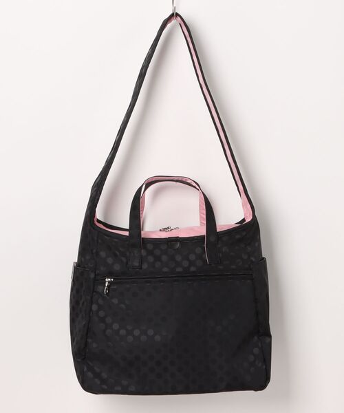 Y'SACCS(イザック)の「小西真奈美×Y'SACCS Polka Dots ハンドル付きアクティブショルダーバッグ(ショルダーバッグ・レディース・ブラック/グレイッシュベージュ/アイボリー・FREE)」の4枚目の写真