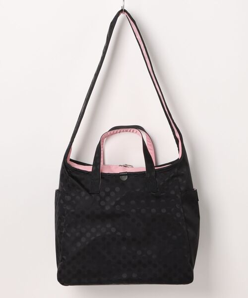 Y'SACCS(イザック)の「小西真奈美×Y'SACCS Polka Dots ハンドル付きアクティブショルダーバッグ(ショルダーバッグ・レディース・ブラック/グレイッシュベージュ/アイボリー・FREE)」の2枚目の写真