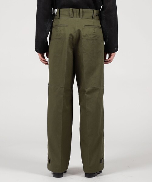 Tangent（タンジェント）の「TANGENT 70`s Dutch Army コットン ワイドパンツ（カーゴパンツ・メンズ・ダークグリーン/ブラック・46/48）」の16枚目の写真