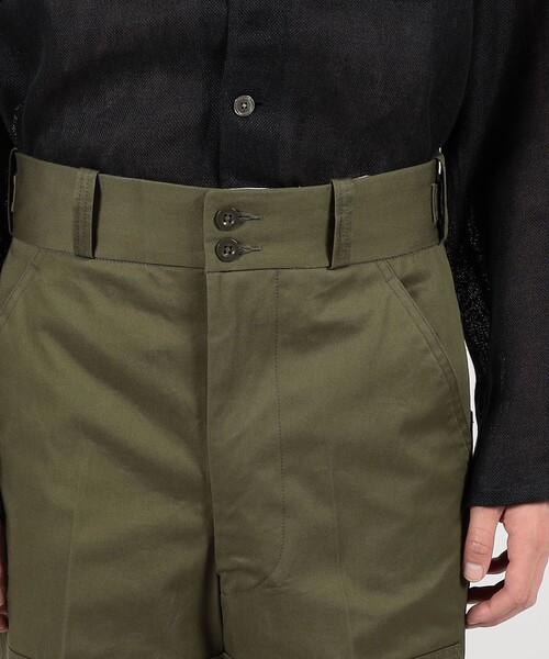 Tangent（タンジェント）の「TANGENT 70`s Dutch Army コットン ワイドパンツ（カーゴパンツ・メンズ・ダークグリーン/ブラック・46/48）」の15枚目の写真