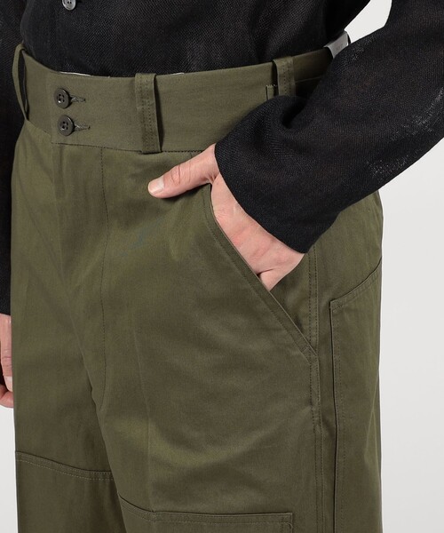 Tangent（タンジェント）の「TANGENT 70`s Dutch Army コットン ワイドパンツ（カーゴパンツ・メンズ・ダークグリーン/ブラック・46/48）」の13枚目の写真