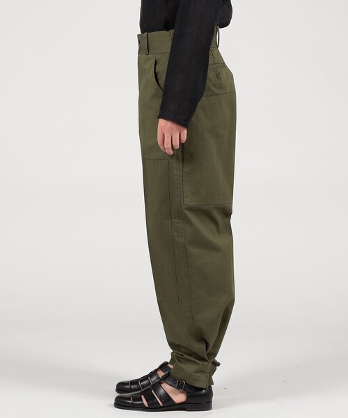 Tangent（タンジェント）の「TANGENT 70`s Dutch Army コットン ワイドパンツ（カーゴパンツ・メンズ・ダークグリーン/ブラック・46/48）」の10枚目の写真