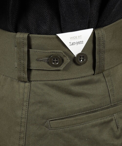 Tangent（タンジェント）の「TANGENT 70`s Dutch Army コットン ワイドパンツ（カーゴパンツ・メンズ・ダークグリーン/ブラック・46/48）」の8枚目の写真