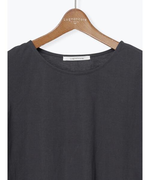 Lugnoncure(ルノンキュール)の「プレーティング袖タックTシャツ(Tシャツ/カットソー・レディース・オフホワイト/ブルー/ピンク/チャコールグレー/ブラック・F)」の10枚目の写真