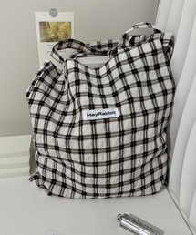 Mignonjour/チェック柄トートバッグ M2722