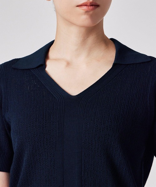PaulSmith ネイビー Vネックセーター L Men's Navy Merino V-Neck Sweater
