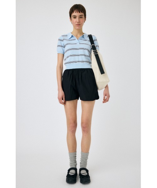 MOUSSY(マウジー)の「BASIC KNIT ポロシャツ(ニット/セーター・レディース・ブルー系その他/アイボリー/ブラック・FREE)」の8枚目の写真