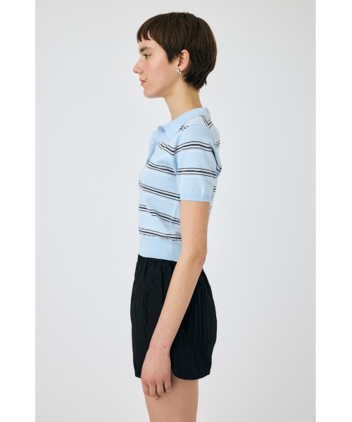 MOUSSY(マウジー)の「BASIC KNIT ポロシャツ(ニット/セーター・レディース・ブルー系その他/アイボリー/ブラック・FREE)」の11枚目の写真