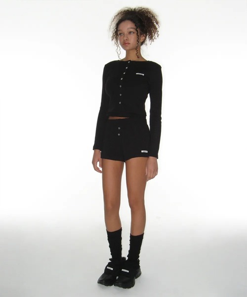 CRANK（クランク）の「A'GEM/9 × .kom 『CRANK/クランク』 COTTON FRILL SHOE COVER/コットンフリルシューカバー（シューズアクセサリー・レディース・ホワイト/ブラック・FREE）」の6枚目の写真