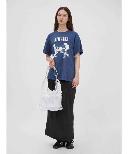 :ETHROF(イーサオブ)の「SHIRRING SKIRT(スカート・レディース・ベージュ/ブラック・MEDIUM)」の16枚目の写真