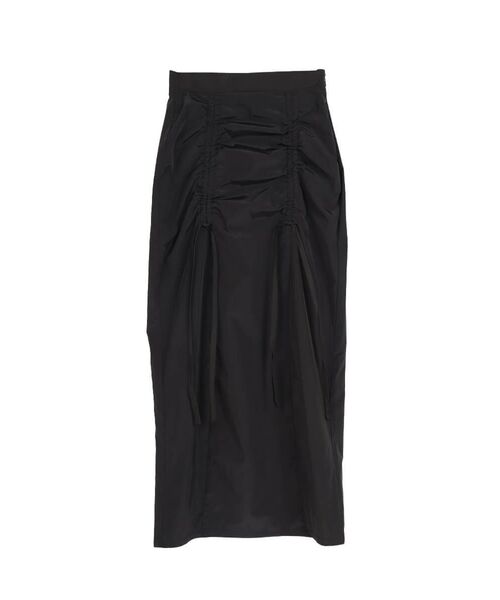:ETHROF(イーサオブ)の「SHIRRING SKIRT(スカート・レディース・ベージュ/ブラック・MEDIUM)」の13枚目の写真