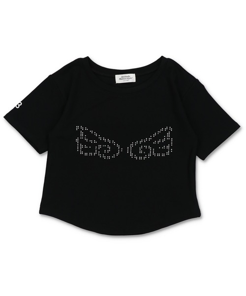 SPINNS(スピンズ)の「ウィッシュコア ピタTシャツ/ラインストーンウイング/羽根(Tシャツ/カットソー・レディース・ブラック/オフホワイト・ONESIZE)」の15枚目の写真