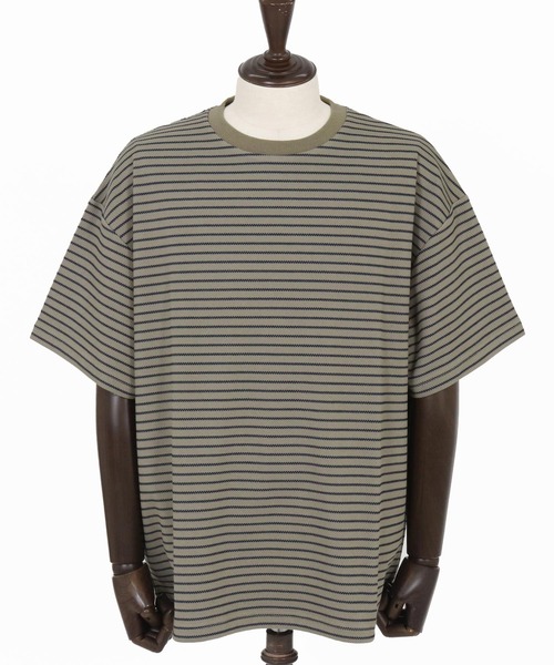 CAMBIO(カンビオ)の「mt9737- ボーダースピンドルTシャツ(Tシャツ/カットソー・メンズ・ホワイト×グレー/ブラック×ホワイト/グレー系その他・M/L/XL)」の20枚目の写真